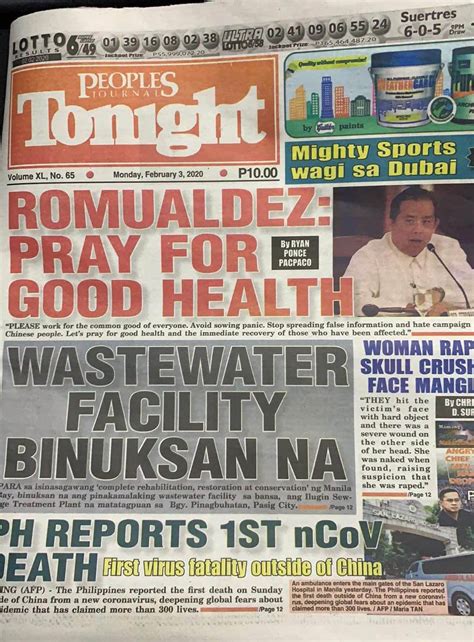 people's tonight newspaper